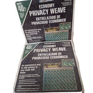 Economy Green privacy fence weave chain link 40 sq ft NEW in box